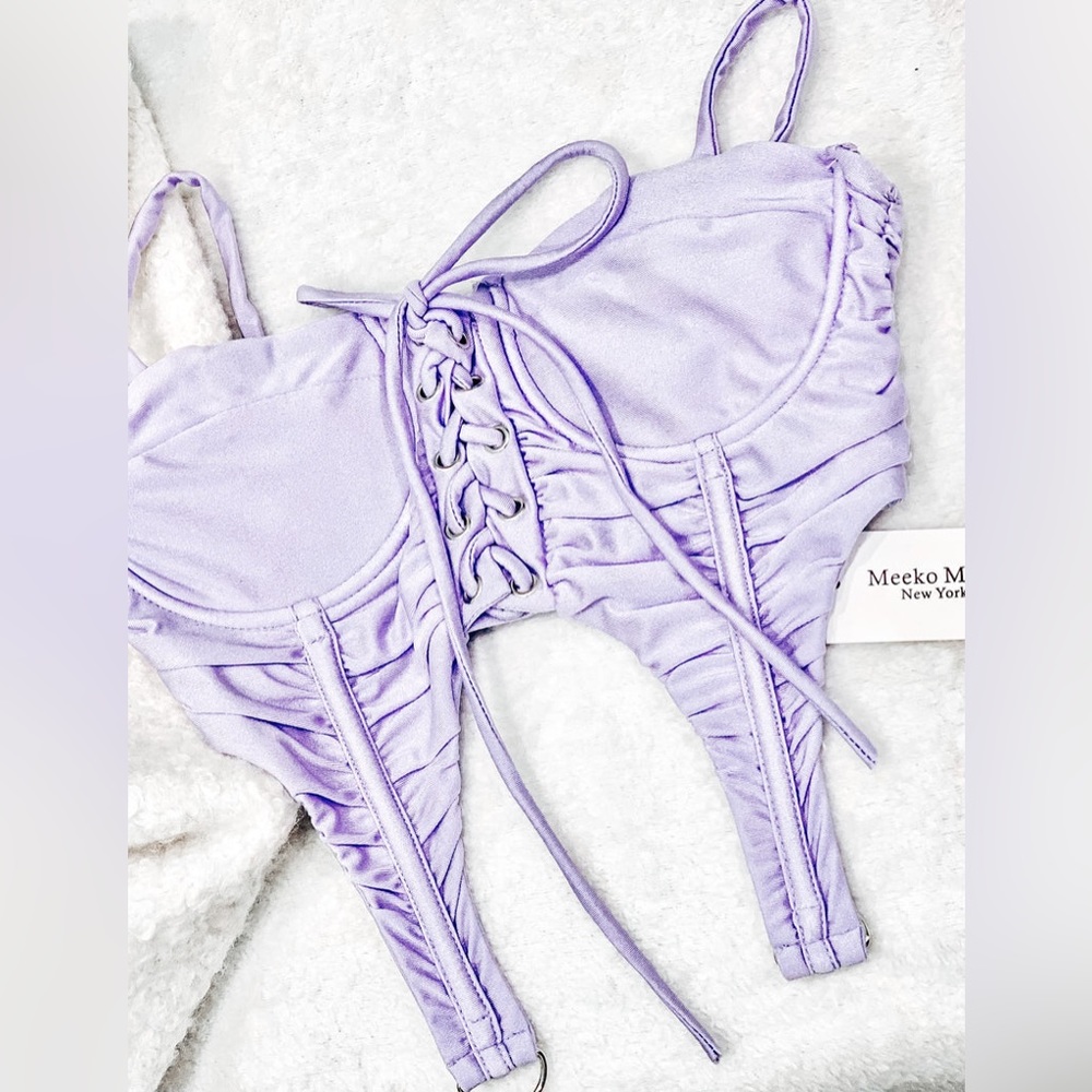 Fashion nova lilac corset top